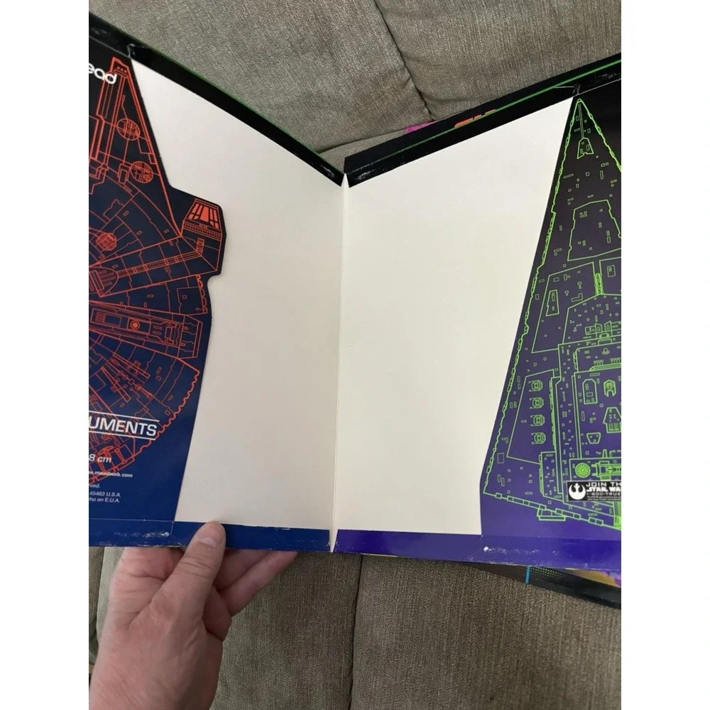Vtg 1996 NOS Mead Star Wars 12x9 Portfolio School 4 Folder Lot read UNPUNCHED